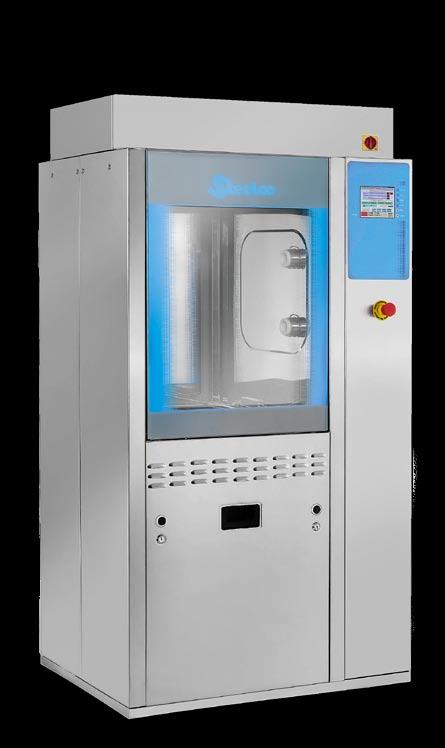 Washer disinfectors > DS 750 - DS 800 > 10 DIN trays capacity, automatic motorized vertical sliding single or double glass door are a larger model of washer disinfectors designed to meet increase