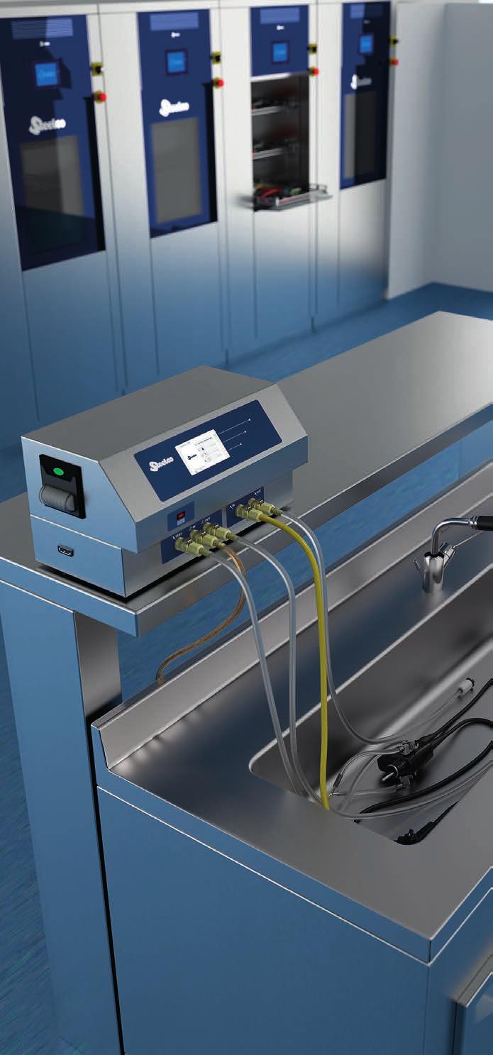 EPW 100 Series Automated system to assist manual cleaning EPW assists operators during manual cleaning phase by leak