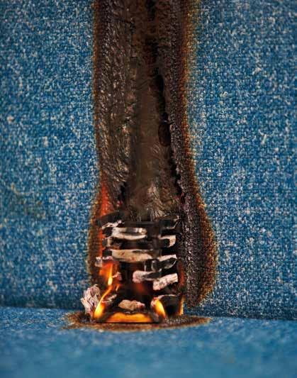 Flammability performance How flame retardancy works Fire safety is the most significant technical requirement of an interior textile.