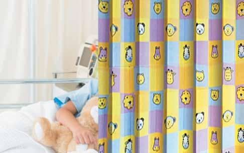 Brightly coloured with cute designs, they help to make the paediatric ward a fun, friendly place to stay whilst also ensuring