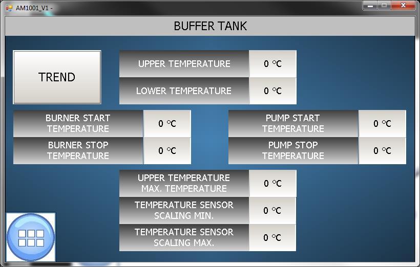 17.9 Buffer tank control Image 30. BUFFER TANK settings.