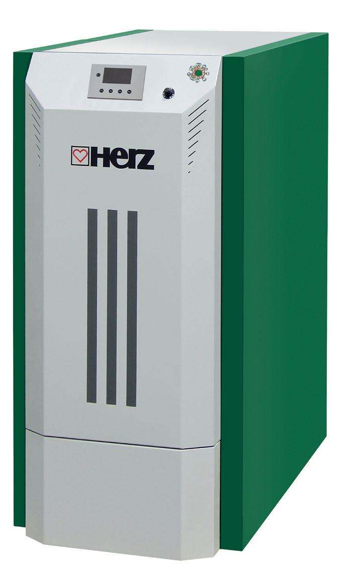 advantages of HERZ pelletstar: Highest effi ciency Automatic heating operation Full automatic heat exchanger cleaning Full