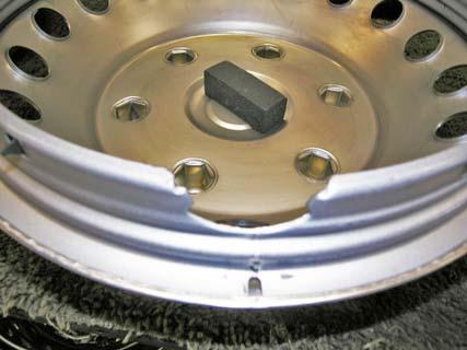 Stem The wheel on your coach has a push on liner which is removed similar to a hubcap.