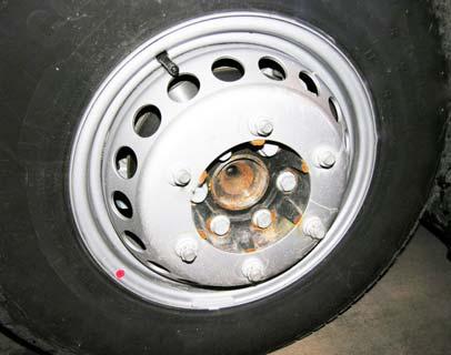 If a stylized wheel needs to be replaced with the spare steel wheel DO NOT use the stylized chrome wheel bright lug nuts as they do not seat properly on the steel wheel.