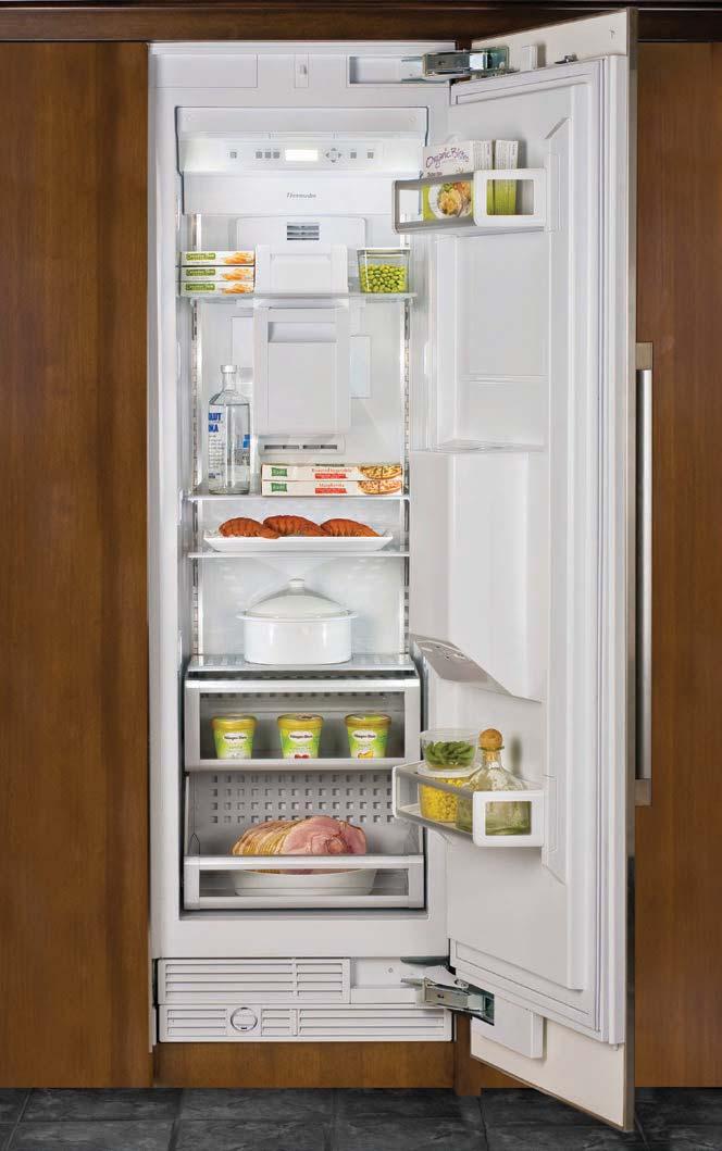INTERIOR DESIGN Our Freedom Freezer Collection is beautifully designed to offer a clean, spacious interior look, while silver trim adds a luxurious accent.
