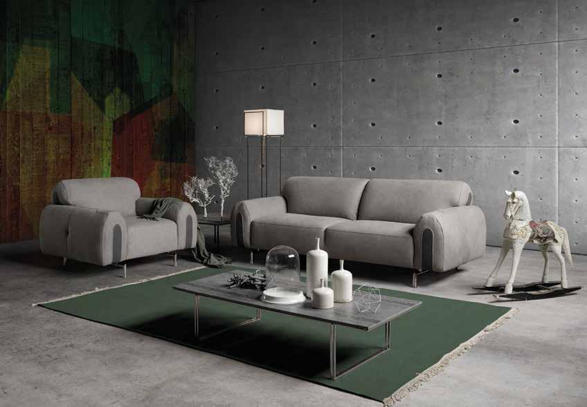 Gotham This line also offers a comfortable armchair featuring the same visual and technical