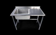 Our comprehensive range of catering ware includes sinks, worktops, splash-backs, cupboards, trolleys, tables, front-of-house counters and serveries as well as kitchen extract canopies.