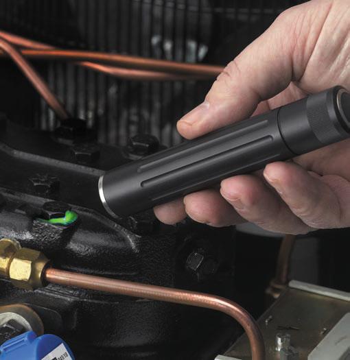 Recovery Tips for detecting system leaks with leak detector 1. Inspect entire A/C system for signs of oil leakage, corrosion cracks or other damage.