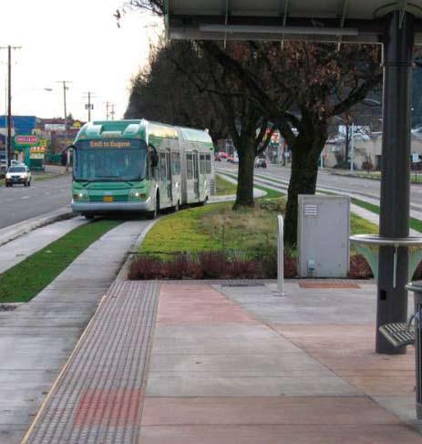 Within the new development, bus stops will be frequently located,
