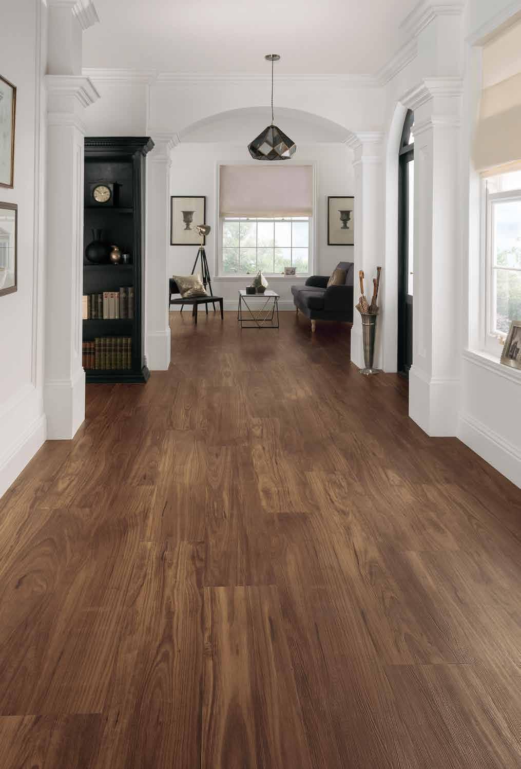 The deep, warm tones of this wood help to create a stylish yet