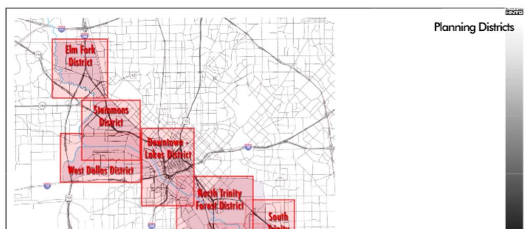 Trinity River Comprehensive Land Use Plan bounded