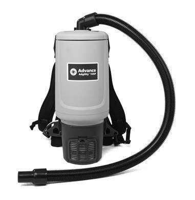 Advance Adgility 6XP & 10XP Backpack Vacuums Hose securely attaches and rotates in cover