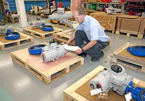 Careful assembly of valve and actuator by factory trained technicians in a controlled workshop environment Rotork selects the optimal actuator type and size based on the valve and installation