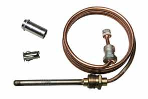 Q313A Replacement Thermopile Variety of lead lengths Push-in clip, split nut and adapter assembly included Male nut connector for Pilotstat included