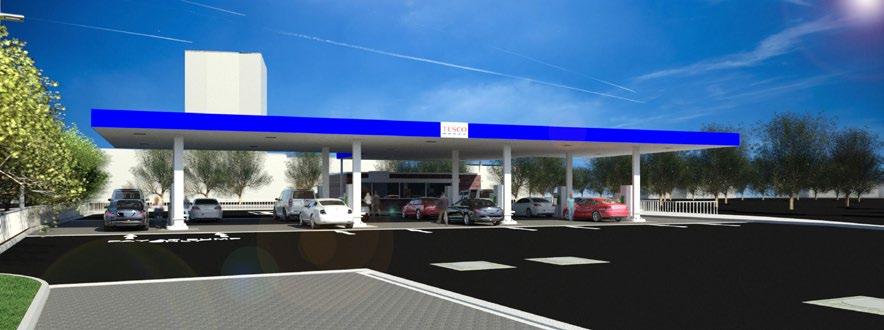 3 The Proposed Scheme N 4 3 2 View of the IPFS from the rear of the forecourt