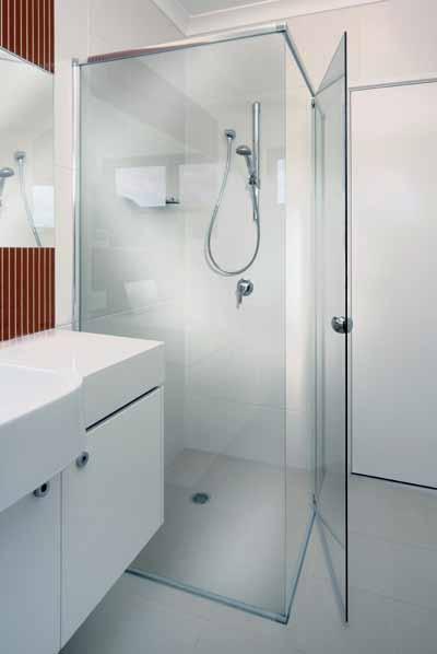 Showerscreens Customise your shower All door openings and fixed panel positions can be reversed and proportions varied to suit your own individual bathroom requirements and measurements.