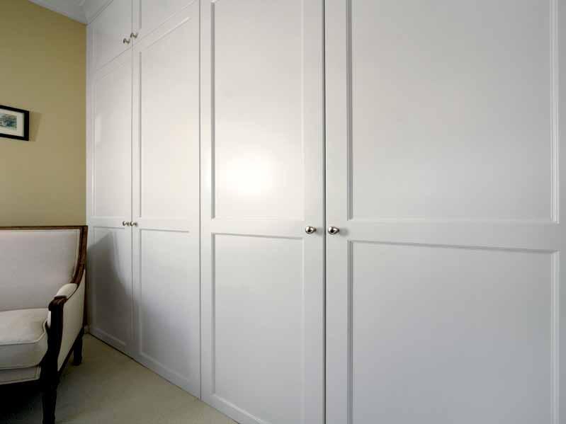 If you require everything in your wardrobe to be in full view then hinged doors are for you.