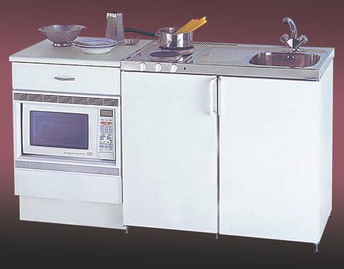 OCMK2R 1600W x 600D x 2000H Safety feature All mini-kitchens feature a 60 minute auto cut-out safety timer.