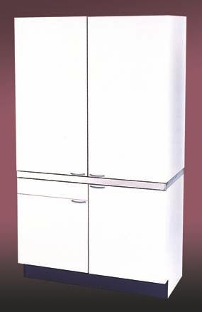 integrated refrigerator with ice-box Top unit with shelving 800 watt