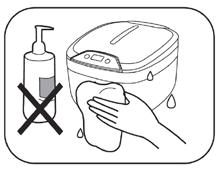 MAINTENANCE AND STORAGE 5. Do not spray water over the housing. Use a towel to wipe the tank and the housing dry. 6.