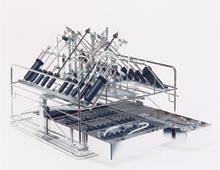 Rigid MIS Instrument Rack (FD66-400) Holds up to 52 cannulated MIS instrument components for complete washing and