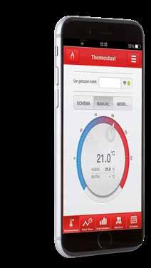 free Intouch app you can turn your smartphone into a smart You can also change the parameter settings and receive thermostat.