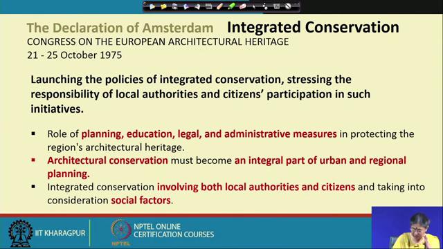 (Refer Slide Time: 14:18) As we see that they are also the integrated conservation which came that time the concept of the integrated concept, it was there.