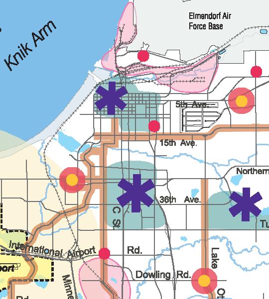 6 Anchorage 2040 Land Use Plan Relationship to the Zoning Map and Other Implementation Actions The Anchorage 2040 Land Use Plan, along with other elements of the Comprehensive Plan, provides policy