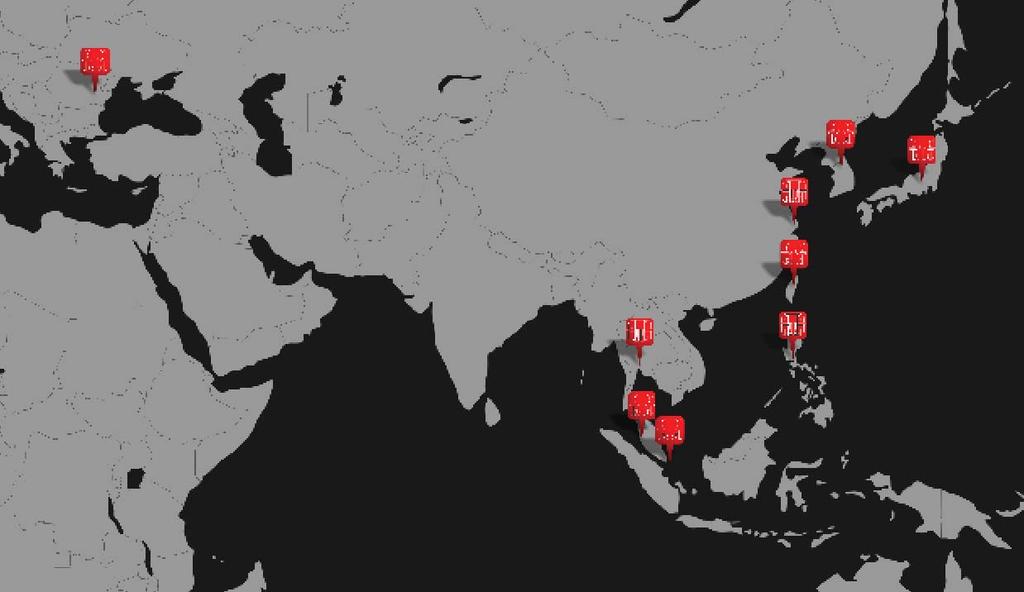 Office Locations: Bangkok, Thailand Bucharest, Romania Kuala Lumpur, Malaysia Manila, Philippines Phuket, Thailand Taipei, Taiwan Tokyo, Japan Seoul, South Korea