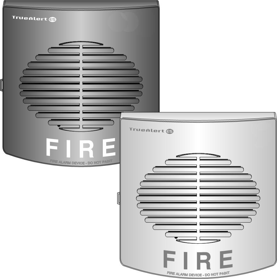 UL, ULC Approved* TrueAlert Addressable Notification Appliances Audible Notification Appliances; Multi-Tone Horns with 520 Hz Output Features Individually addressed and controlled TrueAlert ES