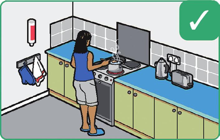 Safety in the kitchen Most fires in homes start in the kitchen as a result of people being careless with appliances or being distracted for a moment while cooking.