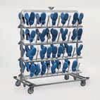 04" A C653 - Loading trolley for sterile containers. Up to 18 sterile containers with lids. B C654 - Loading trolley for sterile container.