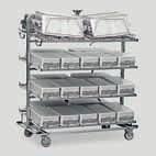 81"h). 4 3 2 D C1122-4 level presentation rack provided with 8 washing arms. Useful height: 1) 220 mm / 8.66 2) 190 mm / 7.48 3) 190 mm / 7.48 4) 320 mm / 13.