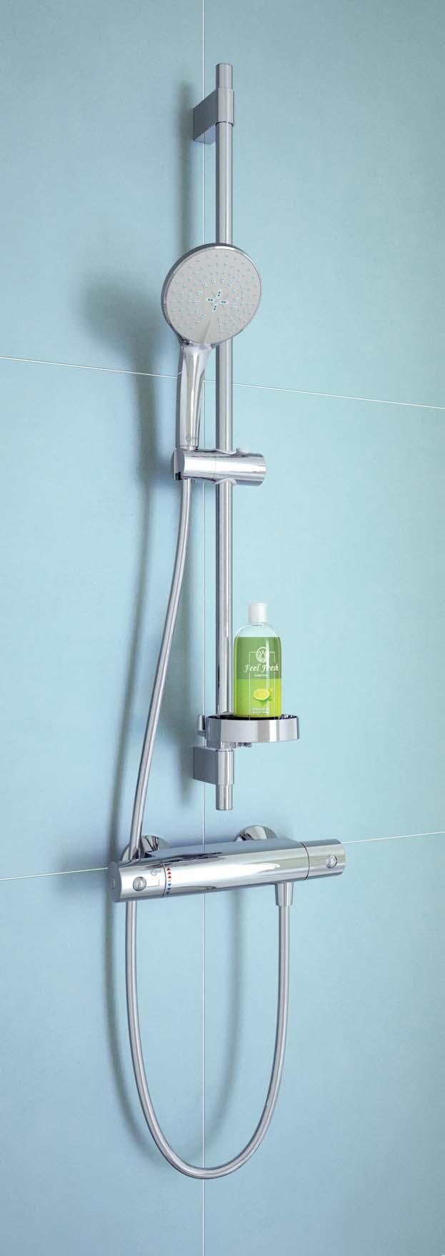 PRODUCT OPTIONS SHOWER KITS SLIM, SMART, REFRESHING Trust Ideal Standard to offer a wide range of fixed head and flexible hose shower kits in