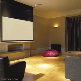 Screen fabrics are also developed to offer a wide viewing angle, so that the viewers at the side of the room get the same viewing experience as those in the middle.