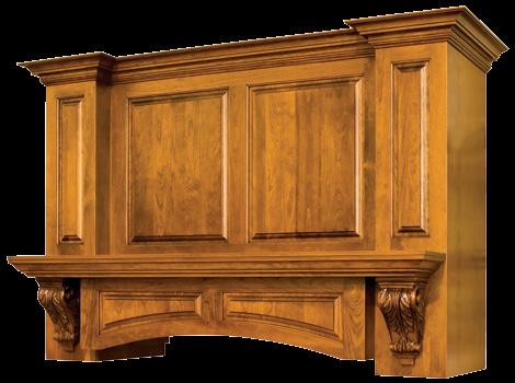 Many looks and styles can be achieved by adding corbels or optional