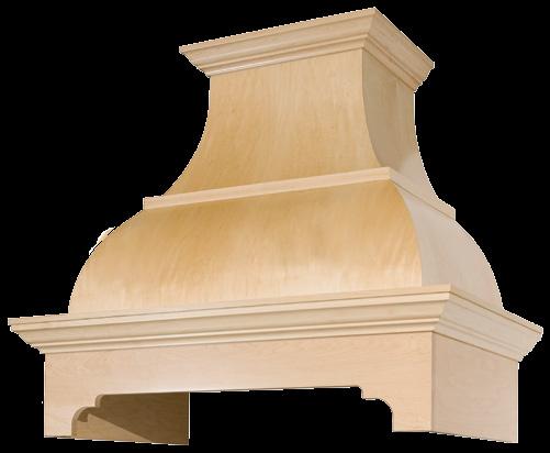 B-Series range hood. BDP1 is shown with classical molding.