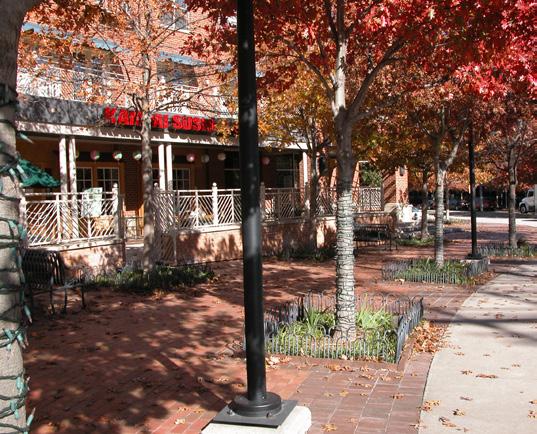 Active edges promote an engaging plaza or sidewalk environment. Inviting streets feature landscaping, distinctive lighting and storefront windows.