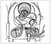 2, no.3) and check that the clamps on the same line are open. Fig. 3 - Positioning the bowl and the cassette onto the unit 3. Remove the protection cover from the pump segment.