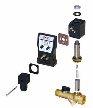 FLUIDRAIN-COMBO Chapter 5 FLUIDRAIN-COMBO Electronically timer controlled condensate drain The FLUIDRAIN-COMBO timer controlled condensate drain is a combination of a solenoid valve and an electronic