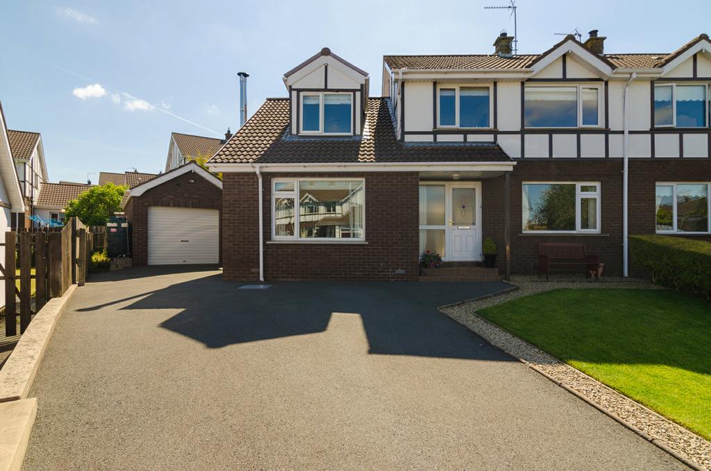 This attractive extended semi detached property is situated in a prime end of cul-de-sac location within this popular development which is convenient to many local amenities in the delightful