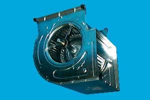 The complete fan supply system is mounted on the rubber mounting to dump the