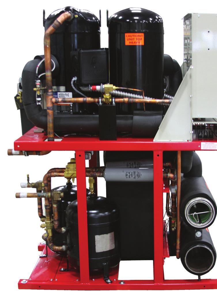 standard doorways and into elevators Modules interconnect easily and quickly All refrigeration systems are evacuated and shipped with a holding charge of nitrogen Each compressor is charged with oil.