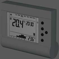 HDC Electronic microprocessor-controlled room thermostat, with a seven-day program, suitable for management of independent central heating systems.