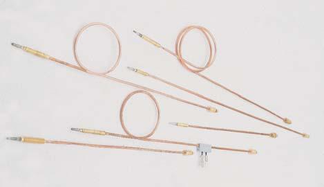 SENSORS S S THERMOCOUPLES Available in standard version, version for domestic hobs (fast or ultra quick ignition time) and for high-capacity appliances (where a fast cooling time is required).