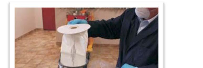 substances, changing a Disposable Filter Bag (DFB) is considered a low to