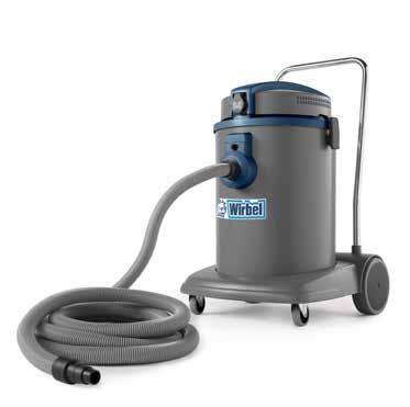 POWER T D 50 P EL DRY VACUUM CLEANERS WITH POWER TOOLS CONNECTION Dry vacuum cleaner equipped with driving frame and a powerful and high efficiency New Generation motor.