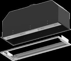Outlet Main Chassis NOTE: The height of the underside of the hood body must be a minimum of 600mm above an electric cooktop, for a gas cooktop a minimum of 600mm above the highest part of the highest