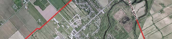 Site Location Total Land Area: 53 Hectares; Presently vacant and farmed; Perth Street