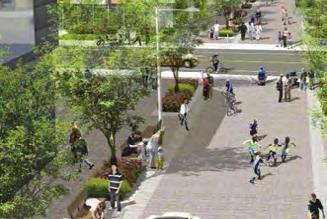 1 [central platte valley opportunities] Speer Boulevard Proposed: Rain Gardens in Median Source: